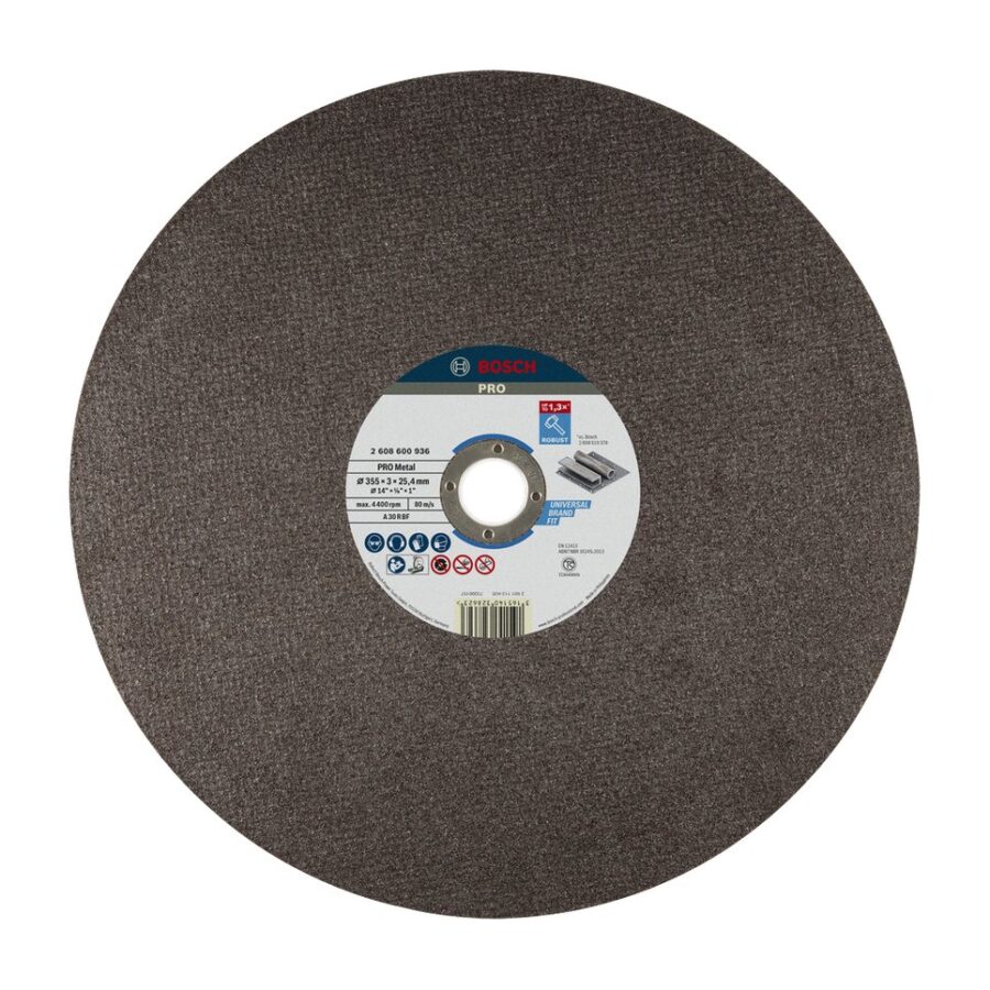 Bosch Batu Gerinda Potong Berpengikat PRO Metal 355 x 3 x 25.4 mm
