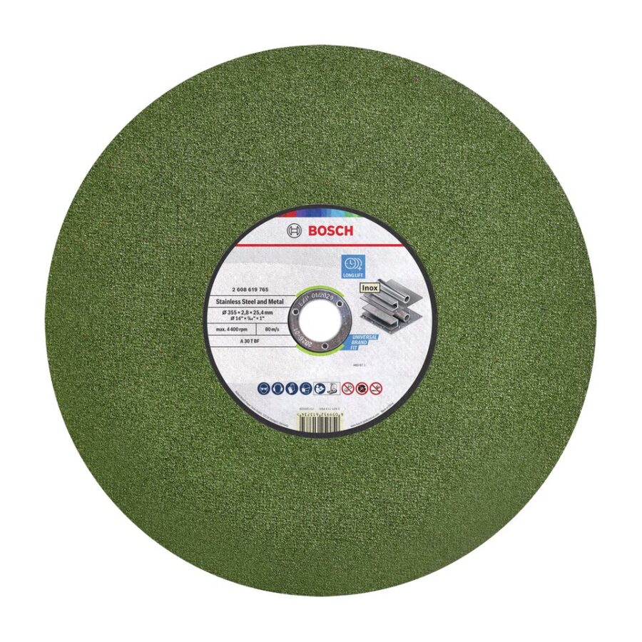 Bosch Mata Gerinda Berpengikat Stainless Steel and Metal 355 x 2.8 x 25.4 mm