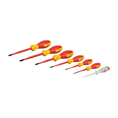 Bosch Obeng – VDE Screwdriver Set, SL/PH, 7 pcs