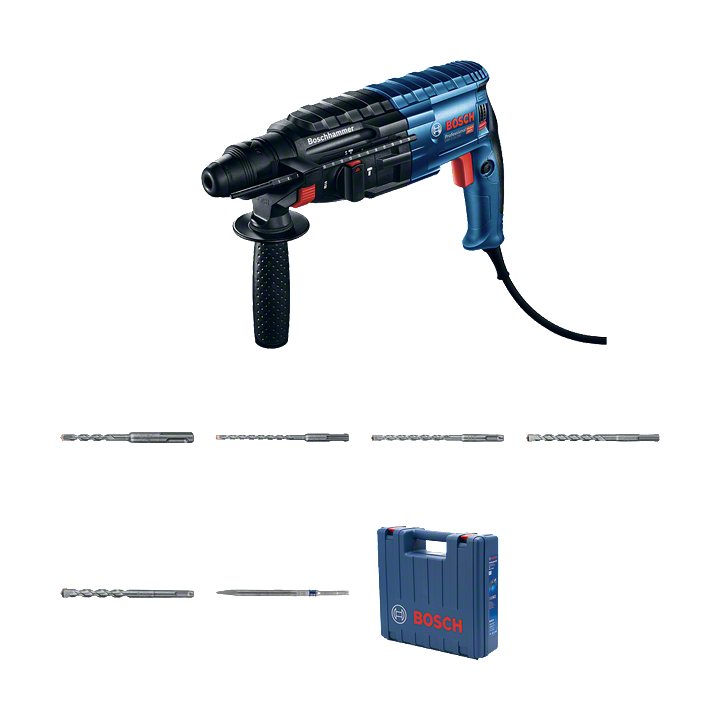 Bosch Professional GBH 2-24 DRE Mesin Bor Beton Rotary Hammer Kit Original