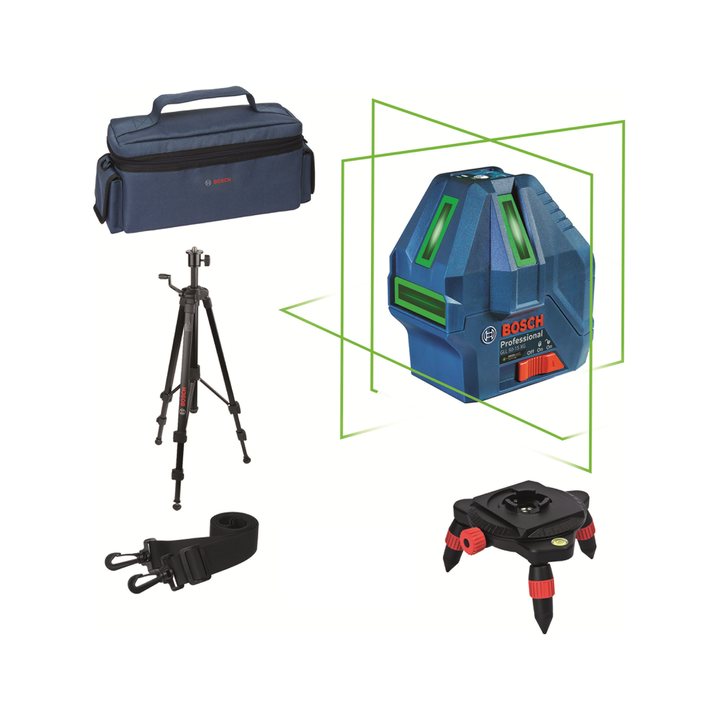Bosch Professional GLL 50-15 XG Laser Garis Set Tripod BT 150 5/8 Inch Original
