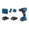 Bosch Professional GSR 185-LI Bor Obeng Baterai 18V Set 2 Baterai Original