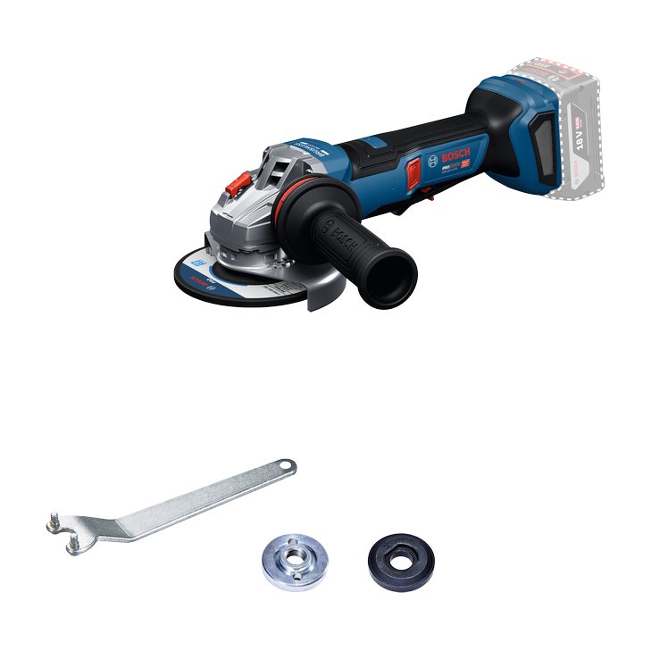 Bosch Professional GWS 18V-11PS Gerinda Tangan Baterai 18V 100 mm Solo Original