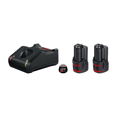 Bosch Professional Starter Set 12V (2× GBA 12V 2.0Ah + GAL 12V-40) Set Baterai + Charger Original