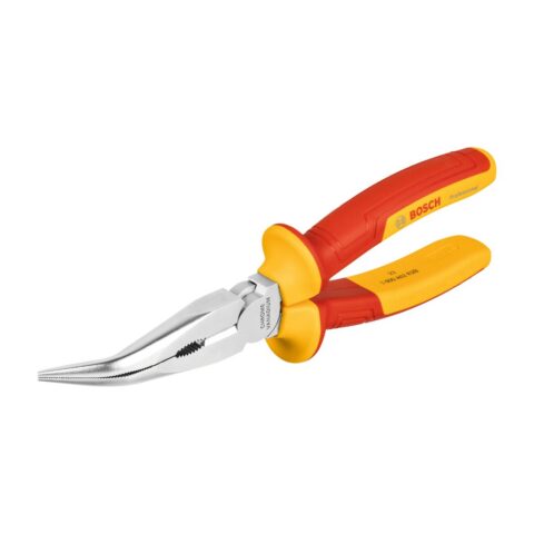 Bosch Tang Lancip – VDE Long Nose Pliers Bent, 40°, 200 mm